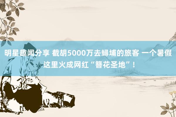 明星趣闻分享 截胡5000万去蟳埔的旅客 一个暑假 这里火成网红“簪花圣地”！