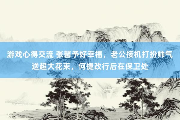 游戏心得交流 张馨予好幸福，老公接机打扮帅气送超大花束，何捷改行后在保卫处